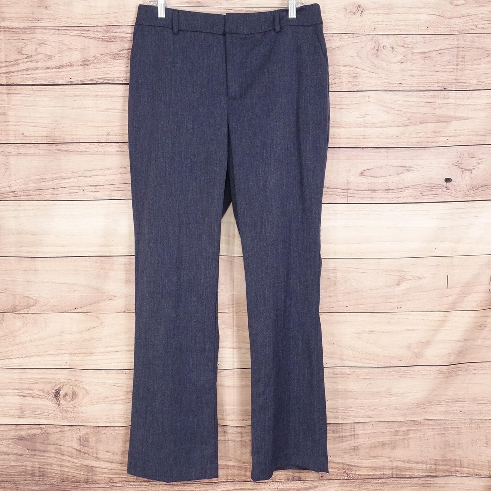 New! Nine West Pants Womens 12 Blue Barely Bootcut Mid Rise Stretch Twill 33x30